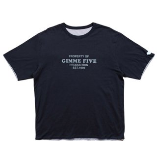 <img class='new_mark_img1' src='https://img.shop-pro.jp/img/new/icons1.gif' style='border:none;display:inline;margin:0px;padding:0px;width:auto;' />GIMME FIVE<br>Reversible Tee<br>BLACK/GREY