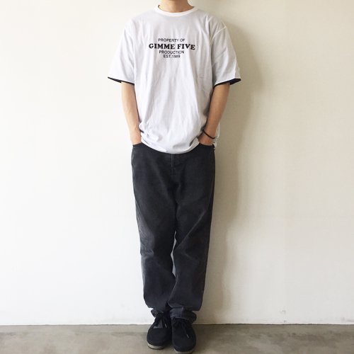 GIMME FIVE Reversible Tee WHITE/NAVY- EQUIPMENT エキップメント 通販 WEB STORE