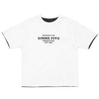 <img class='new_mark_img1' src='https://img.shop-pro.jp/img/new/icons1.gif' style='border:none;display:inline;margin:0px;padding:0px;width:auto;' />GIMME FIVE<br>Reversible Tee<br>WHITE/NAVY