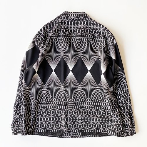 Black Weirdos Geometric Pattern Shirt ☆お求めやすく価格改定