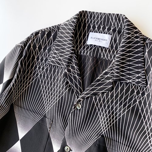 Black Weirdos Geometric Pattern Shirt