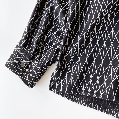 Black Weirdos ブラック ウィドゥ Geometric Pattern Shirt BLACK- EQUIPMENT エキップメント 通販  WEB STORE