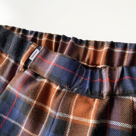 Graphpaper グラフペーパー Wool Check Wide Tuck Cook Pants BLUE CH- EQUIPMENT  エキップメント 通販 WEB STORE