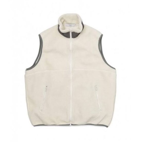 Graphpaper グラフペーパー Wool Boa Zip Up Vest WHITE- EQUIPMENT エキップメント 通販 WEB  STORE