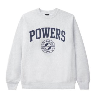 <img class='new_mark_img1' src='https://img.shop-pro.jp/img/new/icons1.gif' style='border:none;display:inline;margin:0px;padding:0px;width:auto;' />POWERS<br>COLLEGE ARCH CREWNECK<br>HEATHER GRAY