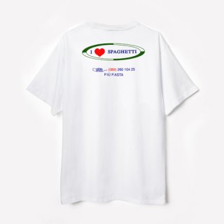 <img class='new_mark_img1' src='https://img.shop-pro.jp/img/new/icons1.gif' style='border:none;display:inline;margin:0px;padding:0px;width:auto;' />PUBLIC POSSESSION<br>I Love Spaghetti T-Shirt<br>WHITE