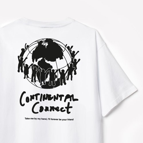 PUBLIC POSSESSION Continental Connect T-Shirt WHITE- EQUIPMENT エキップメント 通販  WEB STORE