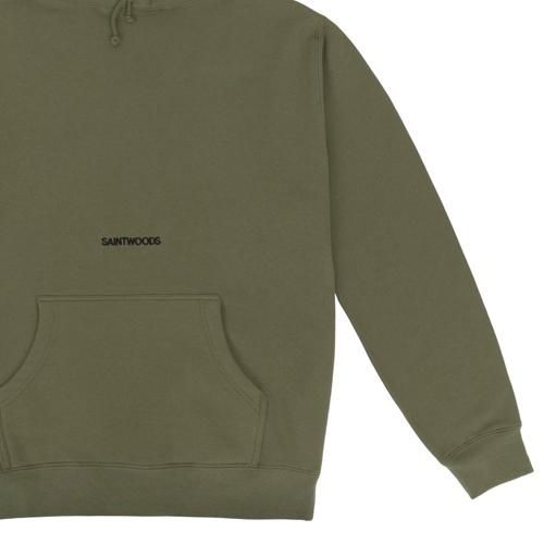 SAINTWOODS SAINTWOODS LOGO HOODIE ARMY GREEN- EQUIPMENT エキップメント 通販 WEB STORE