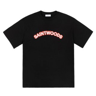 <img class='new_mark_img1' src='https://img.shop-pro.jp/img/new/icons1.gif' style='border:none;display:inline;margin:0px;padding:0px;width:auto;' />SAINTWOODS<br>CHENILLE PATCH T-SHIRT<br>BLACK