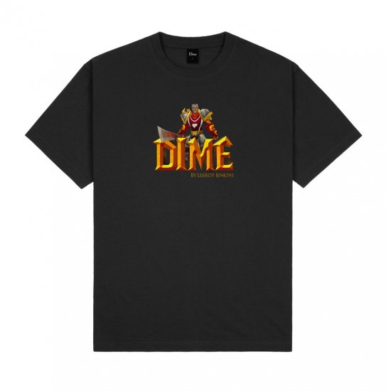 Dime DIME BY LEEROY JENKINS T-SHIRT BLACK- EQUIPMENT エキップメント 通販 WEB STORE