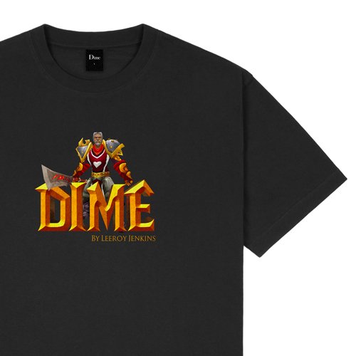 Dime DIME BY LEEROY JENKINS T-SHIRT BLACK- EQUIPMENT エキップメント 通販 WEB STORE