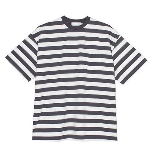 Graphpaper グラフペーパー Border S/S Pocket Tee- EQUIPMENT