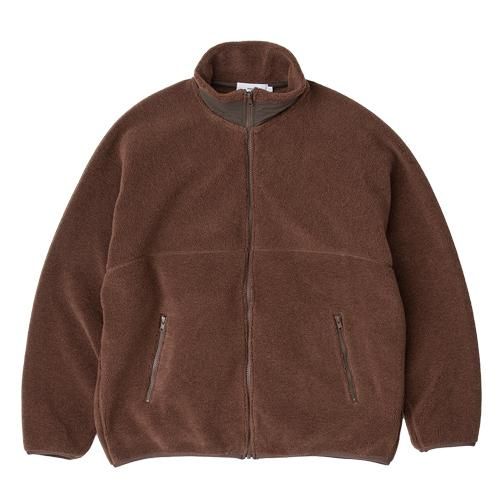 Graphpaper グラフペーパー Wool Boa Zip-Up Blouson BROWN