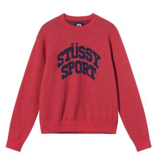 <img class='new_mark_img1' src='https://img.shop-pro.jp/img/new/icons1.gif' style='border:none;display:inline;margin:0px;padding:0px;width:auto;' />STUSSY<br>ステューシー<br>SPORT SWEATER<br>RED