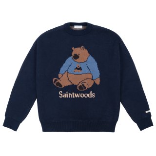 <img class='new_mark_img1' src='https://img.shop-pro.jp/img/new/icons1.gif' style='border:none;display:inline;margin:0px;padding:0px;width:auto;' />SAINTWOODS<br>SW BIG BEAR KNIT<br>NAVY