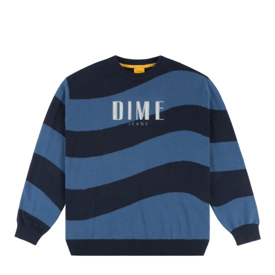 Dime WAVE STRIPED LIGHT KNIT NAVY- EQUIPMENT エキップメント 通販 WEB STORE