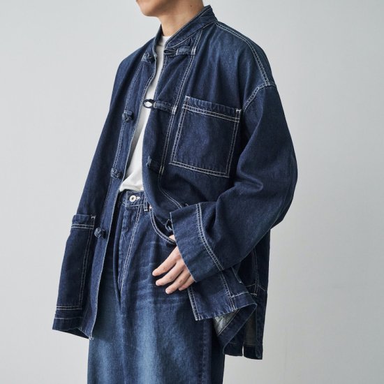 Fresh Service フレッシュサービス DENIM KUNG-FU COVERALL FADE