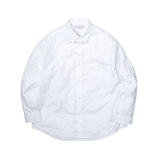 Graphpaper グラフペーパー Broad Oversized L/S Regular Collar Shirt 