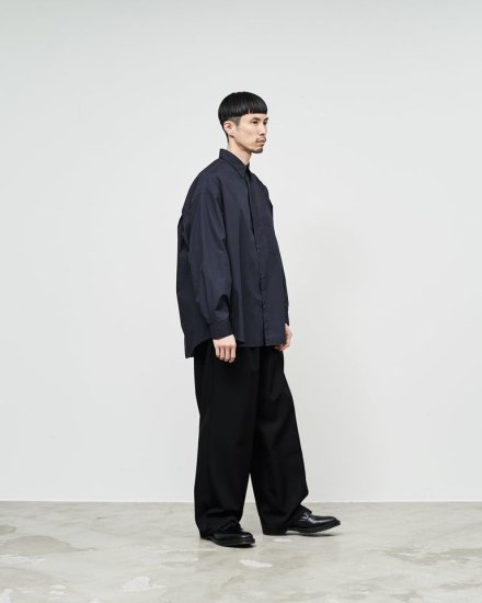 Graphpaper グラフペーパー Broad Oversized L/S Regular Collar Shirt