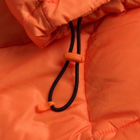 Dime MIDWEIGHT WAVE PUFFER JACKET BRIGHT ORANGE- EQUIPMENT