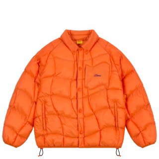 Dime MIDWEIGHT WAVE PUFFER JACKET BRIGHT ORANGE- EQUIPMENT エキップメント 通販 WEB  STORE