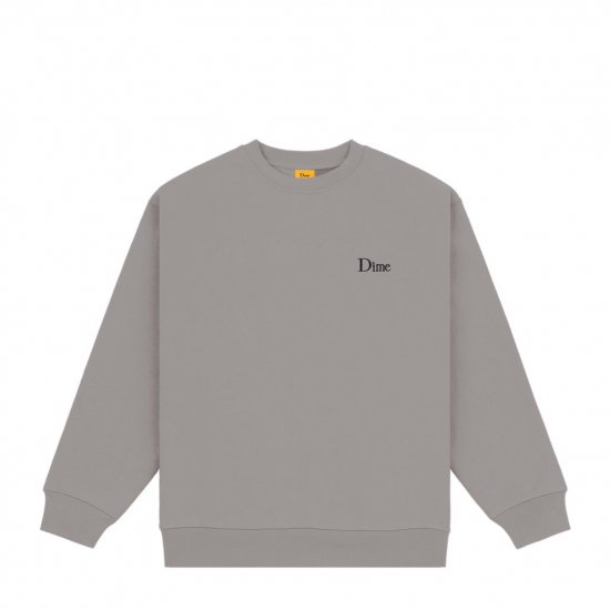 Dime CLASSIC SMALL LOGO CREWNECK CHARCOAL- EQUIPMENT エキップメント 通販 WEB STORE