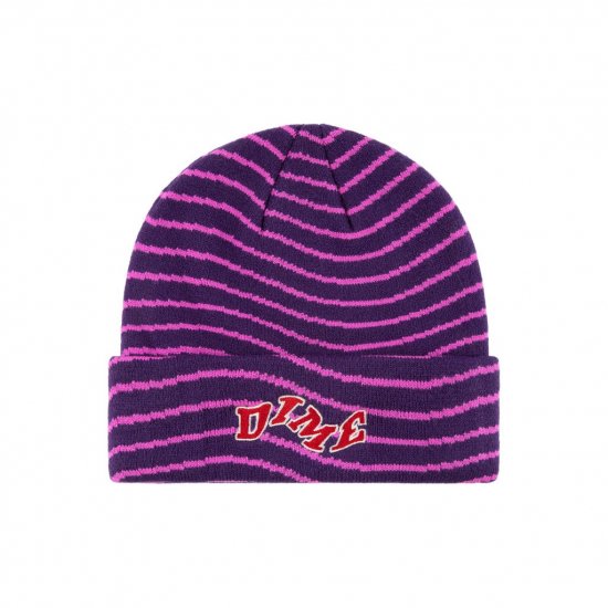 Dime COLLEGE WAVE CUFF BEANIE PURPLE- EQUIPMENT エキップメント 通販 WEB STORE