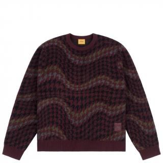 <img class='new_mark_img1' src='https://img.shop-pro.jp/img/new/icons1.gif' style='border:none;display:inline;margin:0px;padding:0px;width:auto;' />Dime<br>HOUNDSTOOTH KNIT<br>BURGUNDY