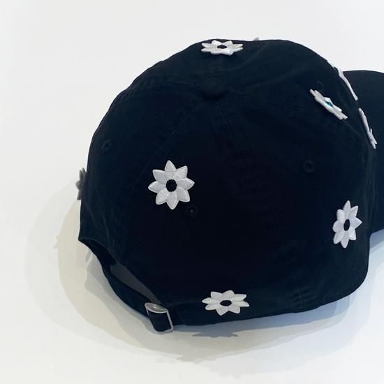 NICK GEAR Special 3D Flower Cap BLACK- EQUIPMENT エキップ