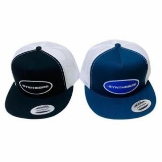 <img class='new_mark_img1' src='https://img.shop-pro.jp/img/new/icons1.gif' style='border:none;display:inline;margin:0px;padding:0px;width:auto;' />:SYNTHESIZE<br>'OVAL WAPPEN' 2-TONE TRUCKER CAP<br>BLACK,NAVY