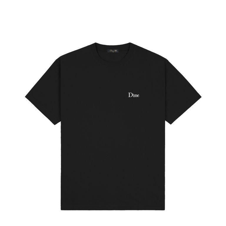 Dime DIME CLASSIC SMALL LOGO T-SHIRT BLACK- EQUIPMENT