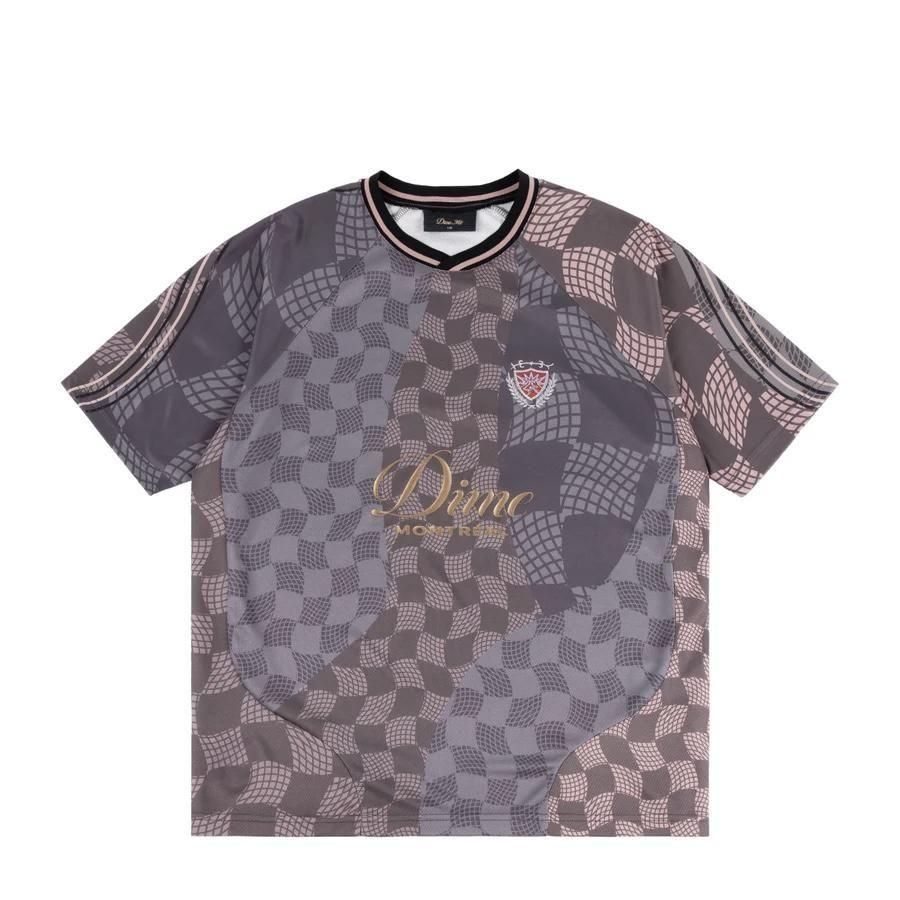 Dime ゲームシャツ　CHECKERED  JERSEY Dime CHECKERED HOME JERSEY GRAY- EQUIPMENT エキップメント