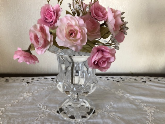 クリスタル フラワーベース 花瓶 アンティークと薔薇雑貨のお店countryhousek クリスタル フラワーベース 花瓶 アンティークと薔薇雑貨のお店countryhousek