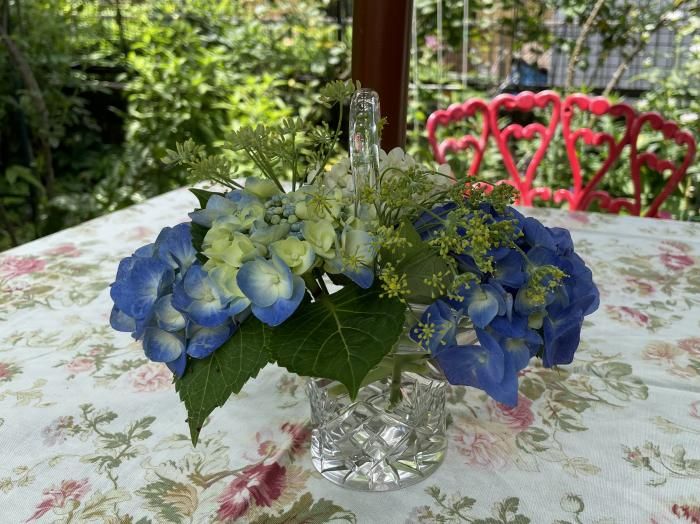 ガラス・花籠バスケット - アンティークと薔薇雑貨のお店