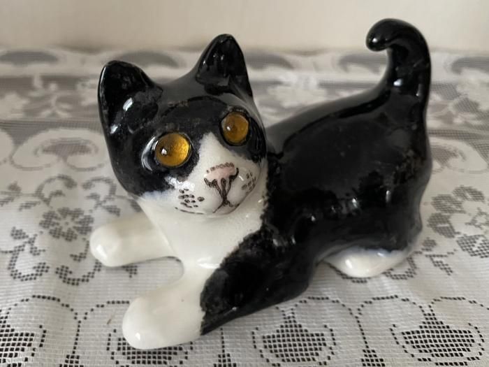 WINSTANLEY” （ウィンスタンレイ）キャット 黒猫 - アンティーク