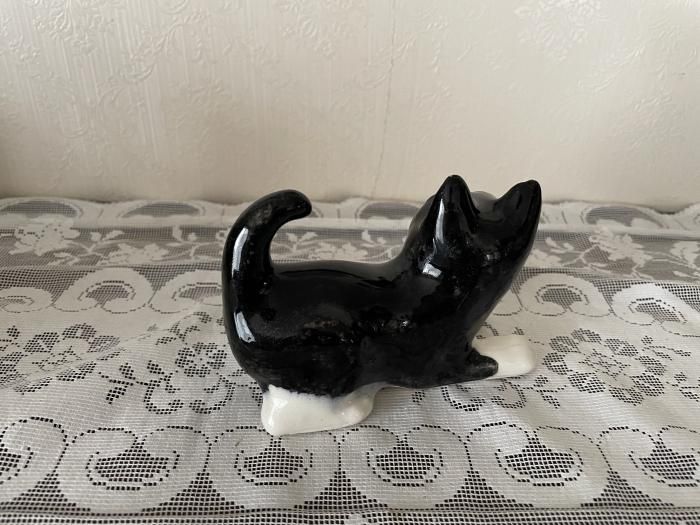 WINSTANLEY” （ウィンスタンレイ）キャット 黒猫 - アンティーク