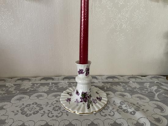 ハマースレイ・Victorian Violetsキャンドルスタンド - アンティークと