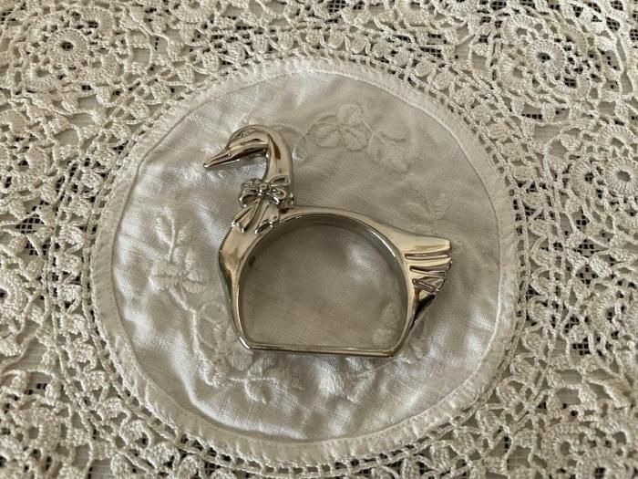 スワン・ナプキンリング4個セット - アンティークと薔薇雑貨のお店