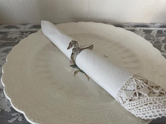 【ALBO】天使と鳥のナプキンリング　2個【純銀】 ALBO】天使と鳥のナプキンリング 2個【純銀】 ALBO】天使と鳥の