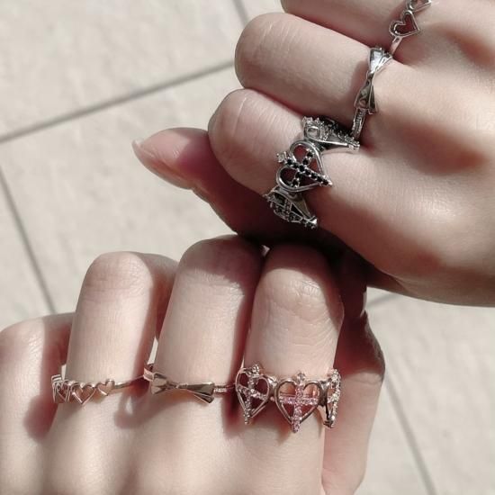 リボンリング/ピンクゴールド - maron de bijou（マロンドビジュー