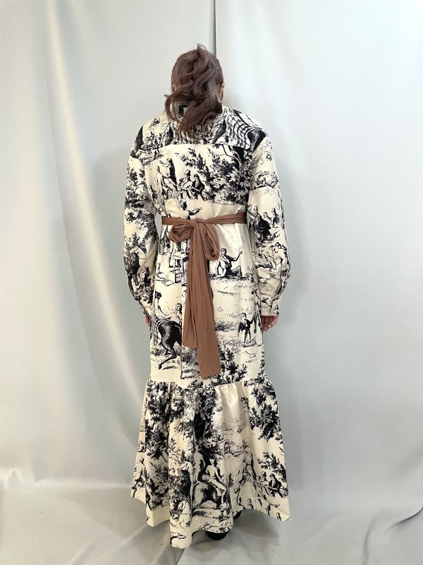 JOHN French Scenic Printed Dress - VONDOT｜レディースセレクトショップ