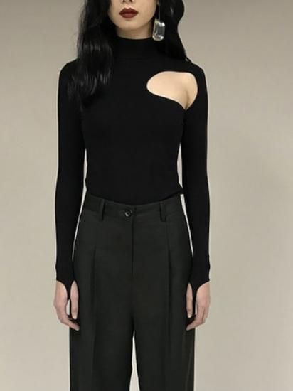 JOHN BLACK FITTED CUT-OUT TOP