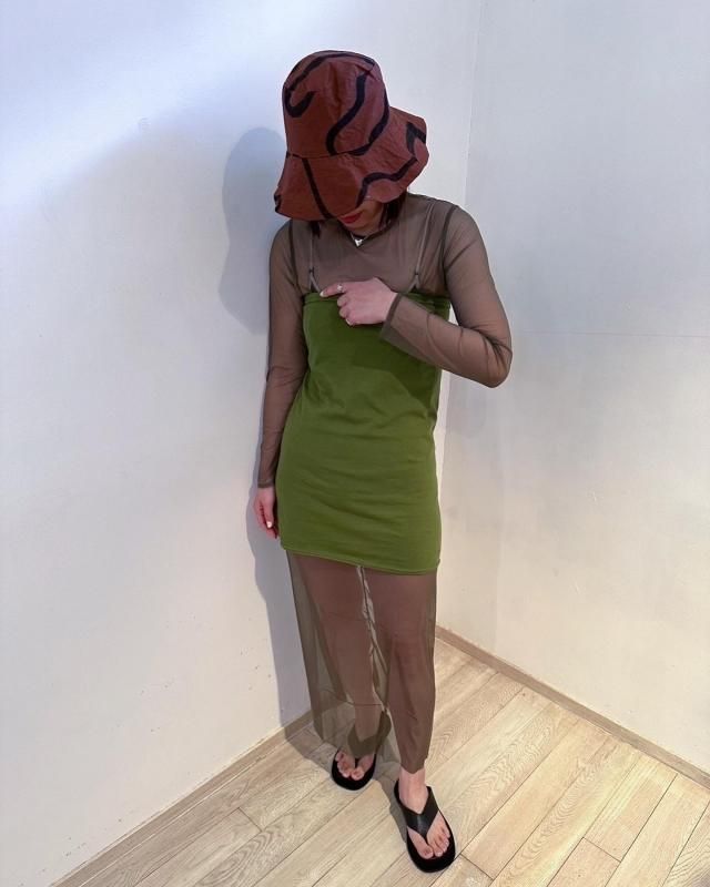 SIMONE WILD 新品 Net Long Dress Net Long Dress