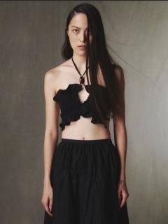 【Kijun キジュン】23AW 洗える コットン アシンメトリー シャツ 韓国 Y's BORN PRODUCT] COTTON TWILL DEFORMED SLEEVE SHIRT(XS