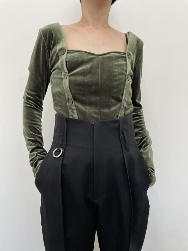 特価 YOHEI VONDOT｜レディースセレクト - Top Velour Stomacher OHNO カットソー(長袖+七分)