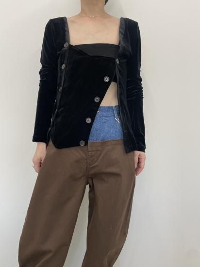 トップス Stomacher Velour Top Yohei Ohno YOHEI OHNO Stomacher Velour Top - VONDOT｜レディースセレクト