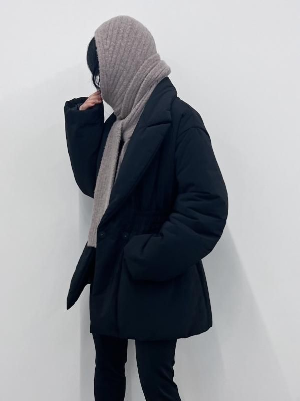 小物 FETICO WOOL CASHMERE KNIT HOODED SCARF FETICO｜WOOL CASHMERE KNIT HOODED SCARF | Rakuten Fashion