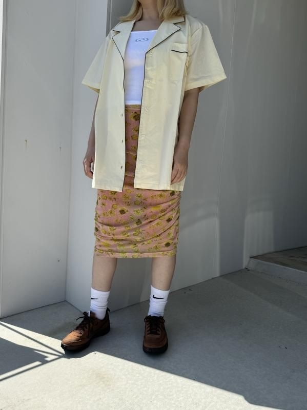 BELPER PRINTED MESH SKIRT - VONDOT｜レディースセレクトショップ