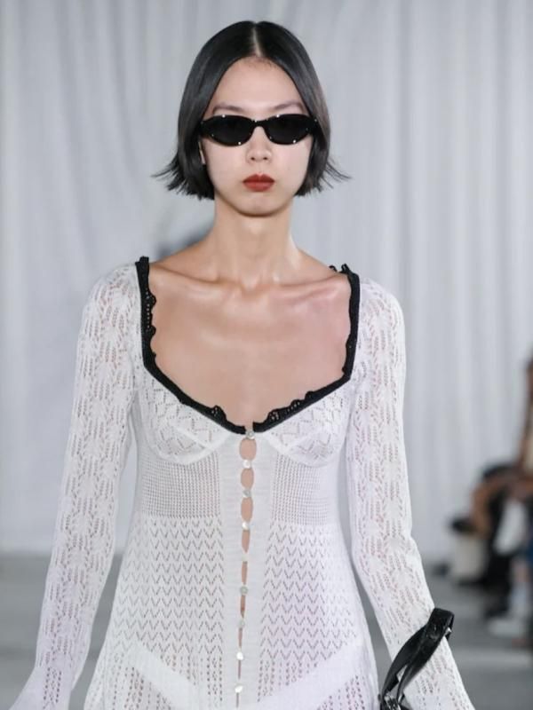 FETICO × BLANC OVAL-FRAME SUNGLASSES - VONDOT｜レディース