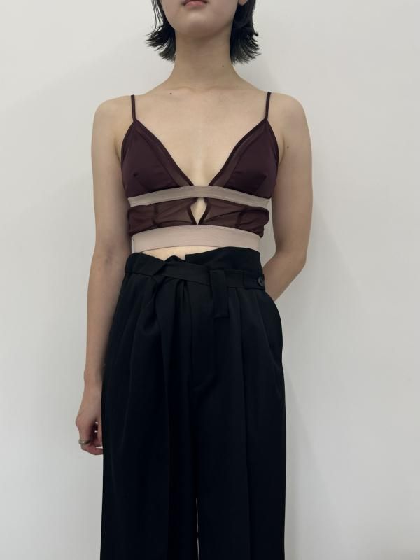 【fetico】SATIN&MESH COMBINED CANI TOP FETICO / SATIN & MESH COMBINED CAMI TOP | JURK